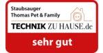 Gütesiegel sehr gut von technikzuhause.de.